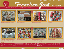 Tablet Screenshot of pasteleriafranciscojose.com